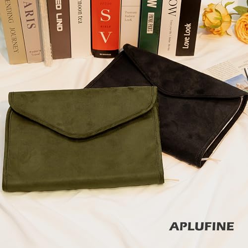 Aplufine capas de livros ajustáveis ​​com aba magnética, sobrecapa de tecido para livros de capa mol