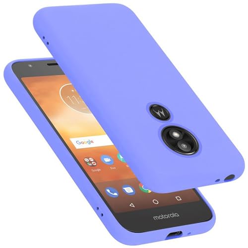 Cadorabo Funda de Silicona Compatible con Motorola Moto E5 Play GO, Funda Protectora de Cuerpo Completo para Moto E5 Play GO- Resistente a arañazos y Golpes Fina Funda de TPU - Liquid Lila Claro