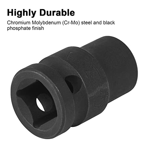 Image of JETECH 1 /2 inch Drive 13mm Standard Impact Socket, 6-Point Metric Impact Socket, Chrome Molybdenum (Cr-Mo) Alloy Steel, Heavy-Duty for Automotive & DIY Applications