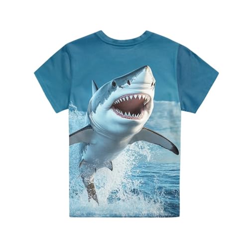 Image of Xhuibop Kids Tshirts Girls Boys 3-16 Years Summer Clothes for Teens Loose Fitting Tops