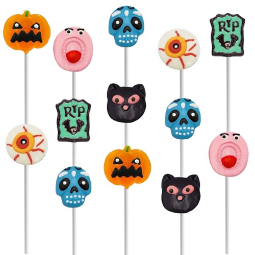 Fruidles Halloween Lollipop Suckers Candy, Spooky Candies, 144-Pack