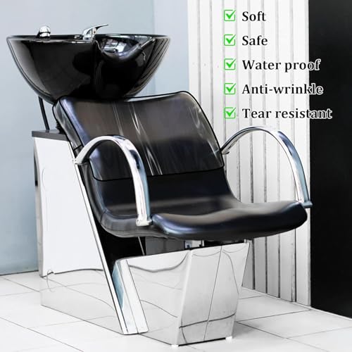 Housse de dossier de chaise de coiffure carrée transparente x8