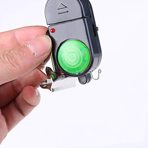 LIOOBO 4PCS Fish Alarm Bite Indicator Sound LED Fishing Alarm Waterproof Battery Powered Clip on Fishing Rod Night Fishing Supplies