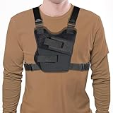 Universal Shoulder Gun Holster for Men and Women, Adjustable Strap Chest Holsters for Pistols for Outdoor Activities, Running, Camping, Hiking, Hunting, or Tactical.