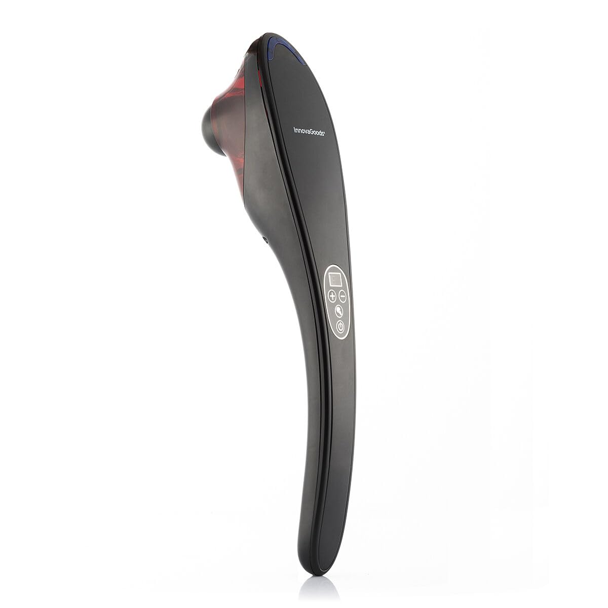 InnovaGoods® Massaggiatore manuale ricaricabile Masfin, massaggi il tuo corpo in modo profondo e rilassante, con 3 testine intercambiabili, ideale per la casa e il lavoro.