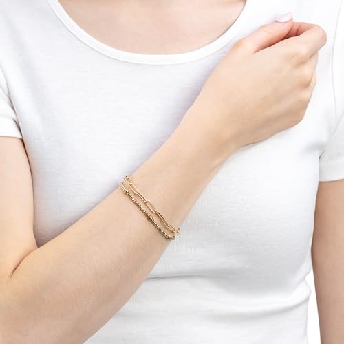 Bracelet double rangée en acier pour accessoiriser vos tenues d'été - 2