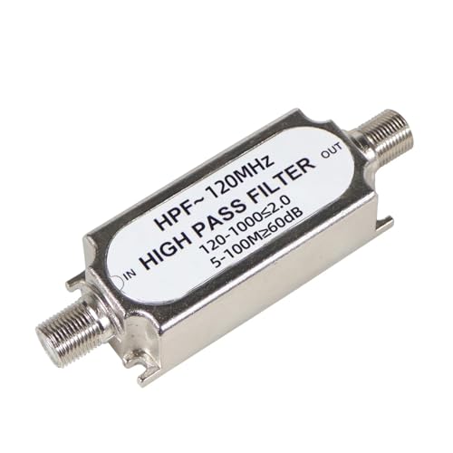 Filtre passe-haut HPF 120 MHz connecteur type F coaxial antenne
