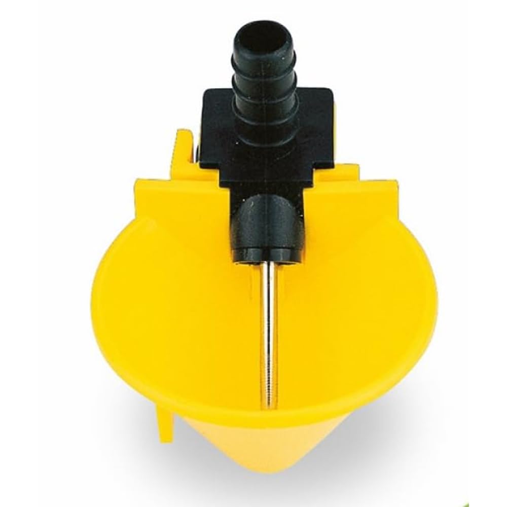 Abbeveratoio automatico per galline e perdici | Confezione da 5 | Collegamento a serbatoio d'acqua | Fissaggio in gabbia | Per pollame, polli, anatre