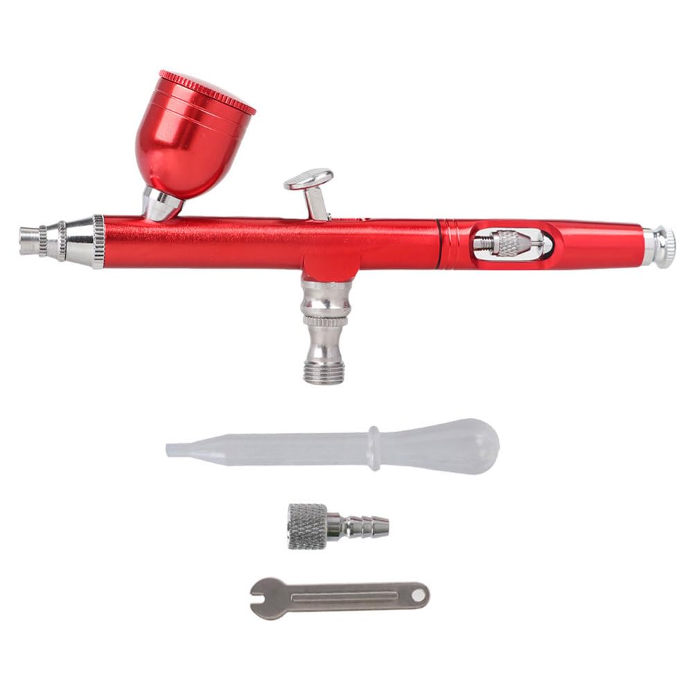 Airbrush Kit, Paint Spray Gun Airbrush Set with 0.3MM Nozzles for Model Coloring, Car Painting, Makeup, Printing, Crafts DIY