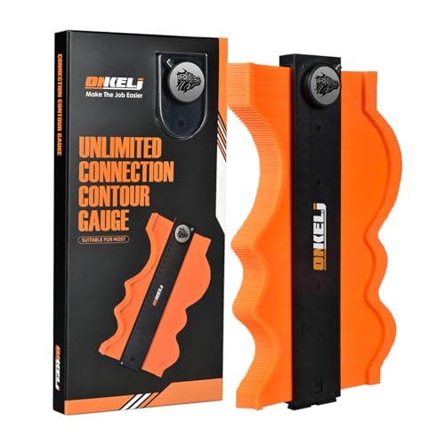 Fenhua Profile Gauge 11 Inch, Contour Tool With Lock, For Father Men Husband Carpenter, Shape Duplicator Template Tool For Laminate Flooring/Tile Laying/Woodworking/Carpet/