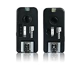 Reichweite: bis zu 200m Pixel Rook Profi Funkfernauslöser und Funkblitzauslöser Kombi-System mit Wake-up-Funktion & Grouping-Funktion & e-TTL Pass Through für Canon EOS DSLR\'s & Speedlite 580EX II 550EX 430EX II