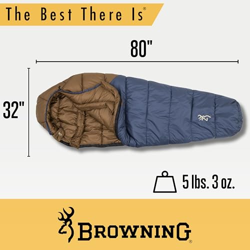Browning Discover Bolsa de Dormir para Clima Extremo – Bolsa de Dormir Momia con Aislamiento TechLoft Silver, Collar Antiborrado y Cáscara Durable para Camping de Invierno, Mochilero y Aventura al Aire Libre miniatura 4