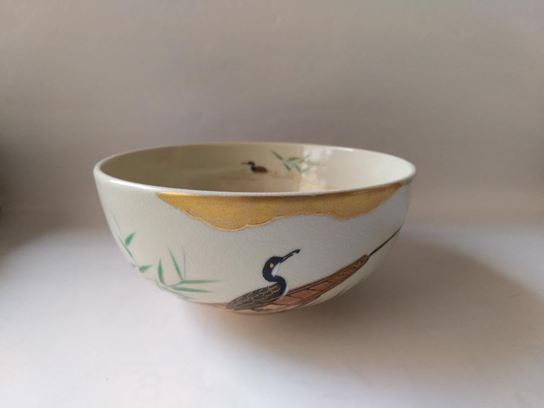 平安弘竹 作 色絵 芦に鵜 茶碗 金彩 茶器 抹茶碗 共箱 共布 新品 未使用 Amazon.co.jp: 平安弘竹 作 色絵 芦に鵜 茶碗 金彩 茶器 抹茶碗