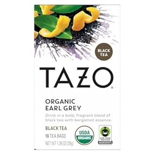 TAZO Regenerative Earl Grey, High Caffeine and Bold Flavor, 16 Tea Bags