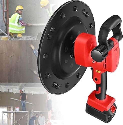 Handheld Plastering Tool,Cordless Electric Wall Smoothing Machine - Powerful Polishing Tool for Concrete, Cement, and Plaster Surfaces - Easy to Use, Lightweight, and Efficient for Smooth Fi