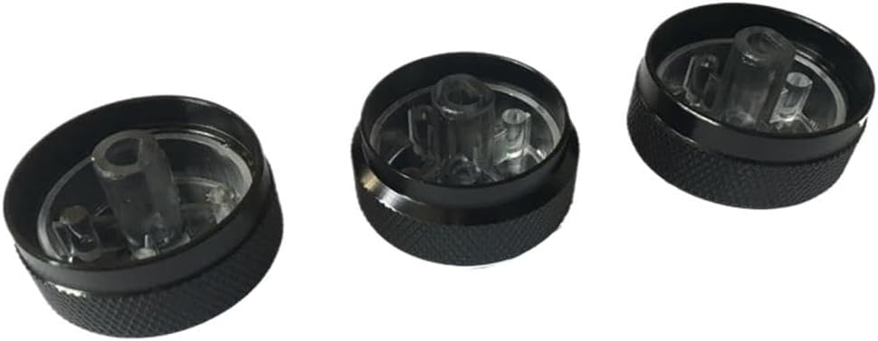 3pcs for Set Aluminum Alloy Air Conditioning Knob AC Knob Switch Button Compatible for Hyundai Verna Accent Elantra(for H yundai E lantra)