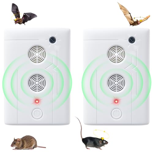 Image of Plug-in Bat Repellent for Attics, 10-70kHz Ultrasonic Rodent Deterrent