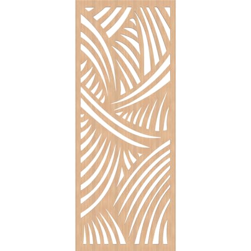 Image of 17 3 /8 inchW x 44 3 /8 inchH x 1 /4 inchT Chester Decorative Fretwork Wood Wall Panels, Hickory