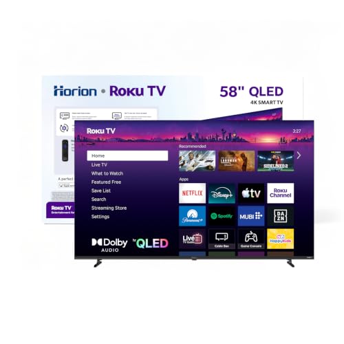 Image of HORION Roku TV 58 Inch 4K UHD with Quantum dot Color Smart QLED Television