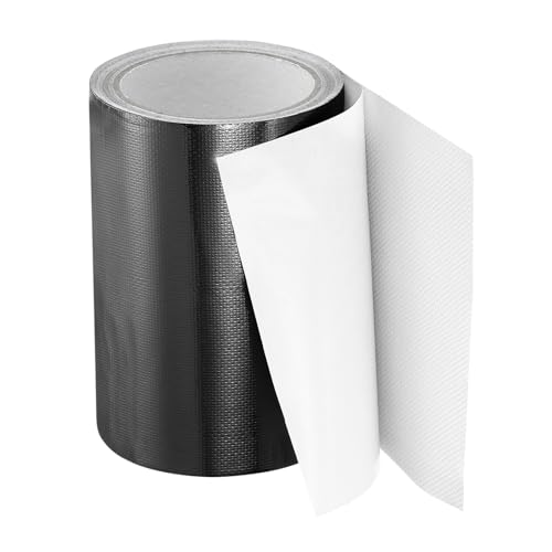 Image of PATIKIL Awning Repair Tape 6 inch x 26ft Waterproof Canvas Tape High Adhesive Tear Repair Patch Kit for PVC Tarpaulin Tent Awning Fabric RV Sail Boat Cover, Black