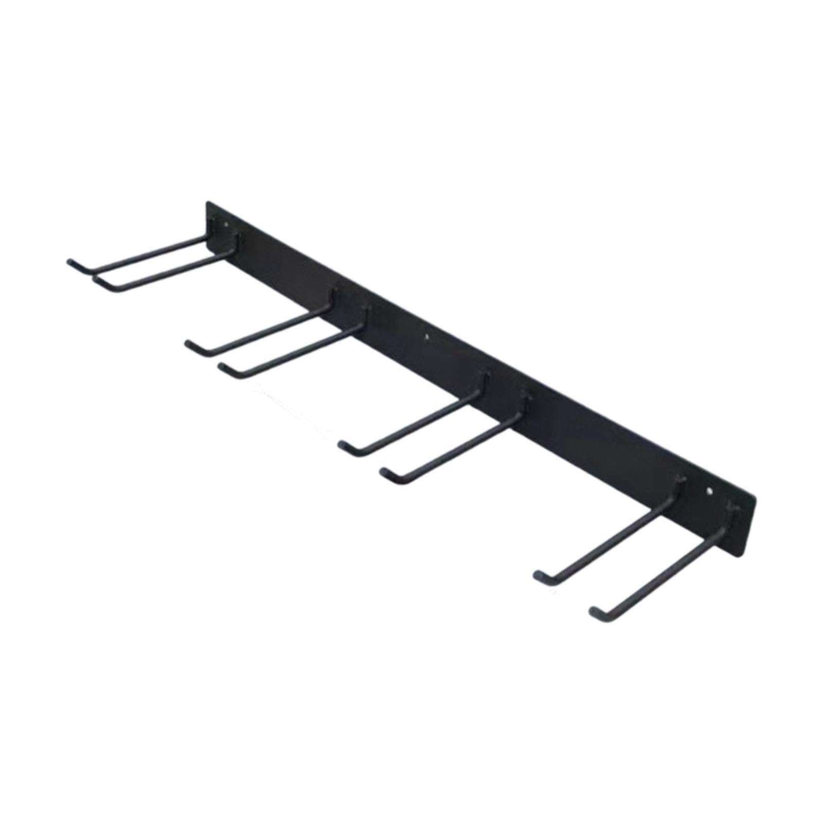 Organizador de herramientas para jardín y garaje, de montaje en pared, color negro, resistente, para en exteriores. Se puede usar en varios lugares, Negro, 93x8x25cm