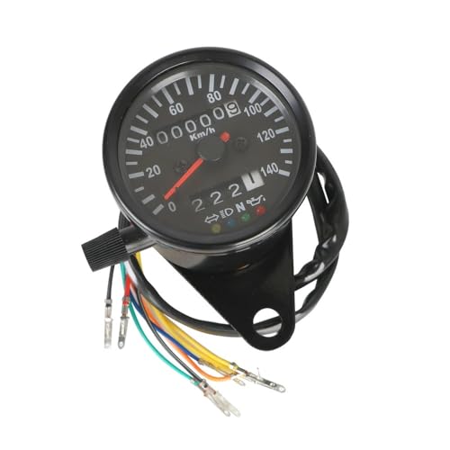 Compteur kilométrique moto universel 12V avec indicateur rétroéclairage LED