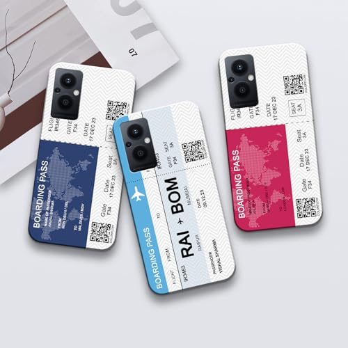 Image of COLORflow Back Cover Compatible with Oppo F21 Pro 5G / F21S Pro 5G | Boarding Pass Colors Customized Back Cover Compatible with Oppo F21 Pro 5G / F21S Pro 5G