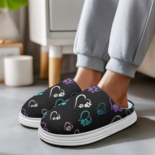 Memory Foam Slippers for Womens Casual House Shoes Plush Warm Platform Slippers Indoor Outdoor3
