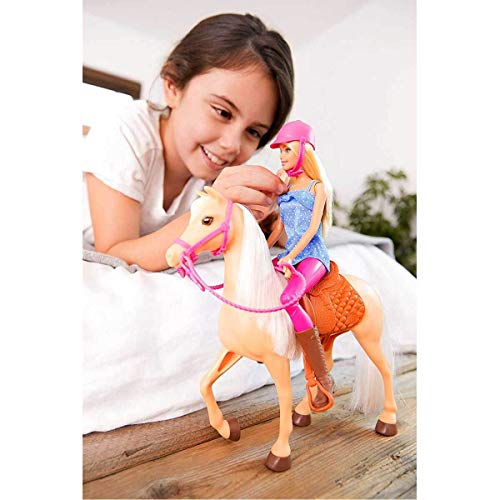 Barbie Pop en Paard met accessoires.