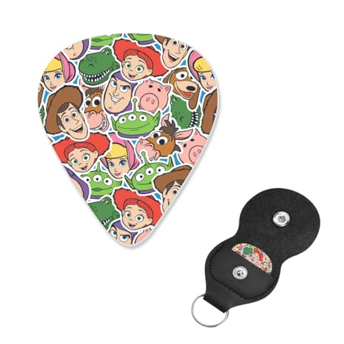 ギターピック 6枚セット トイストーリー guitar pick ギターぴっく フィンガーピック 指サムピックセット プレクトラム エレキギターピック き練習用 携帯便利 ティアドロップ型 フィンガー保護 耐久性 初心者 音楽愛好家