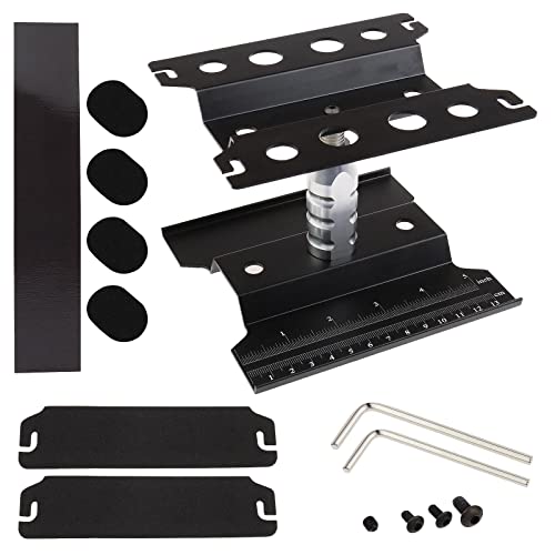 Create idea 360 Grad Drehung RC Auto Montageständer aus Aluminiumlegierung Reparaturstation Workstation Heben Senken mit Schraubenschlüssel Werkzeugen für 1/10 1/8 RC Auto