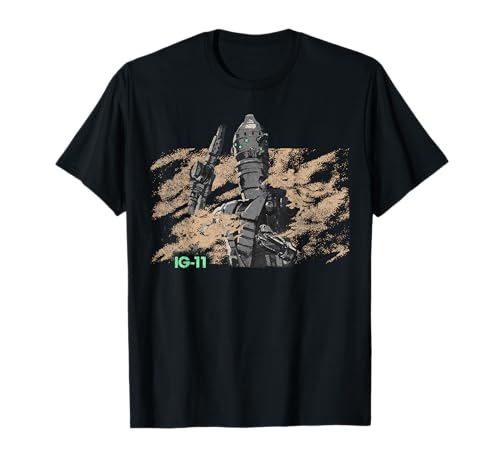 T-shirt IG-11 Star Wars The Mandalorian dusty portrait pour homme en coton