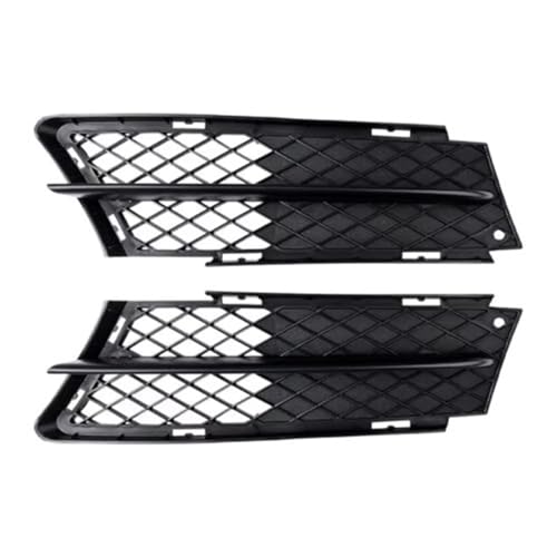 Parrilla parachoques delantera compatible con Serie 3 E90 Sedán 2006 a 2008, cubiertas antiniebla 4