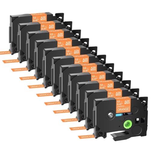 ���x���e�[�v 11PK �}���`�J���[ TZE 231 631 12 �~�����[�g�� TZ 531 131 ���{���ƌ݊������x���v�����^ PT H110 PT HD200(White on orange)