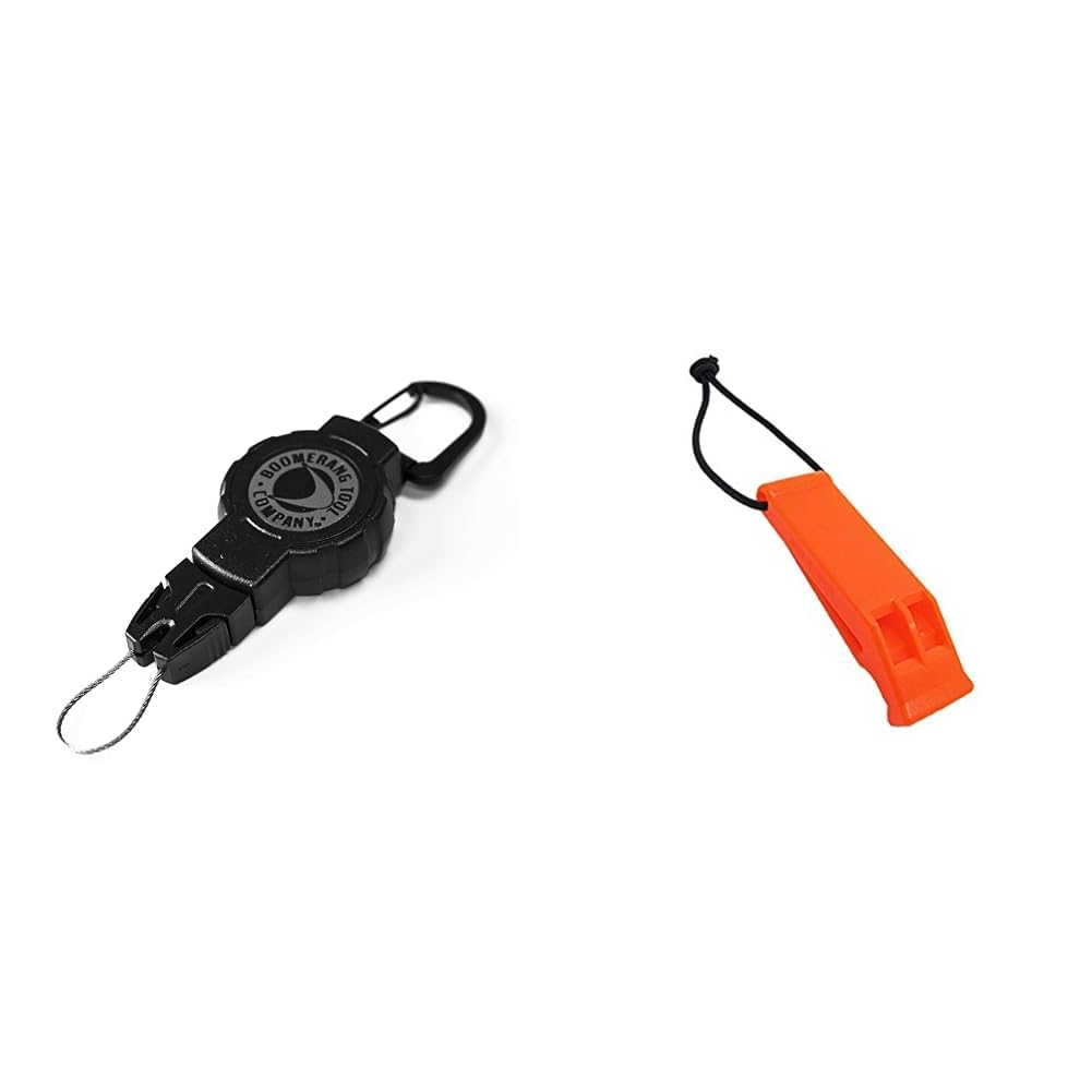 Boomerang Scuba Diving Retractable Gear Tethers with a Kevlar Cord and Universal End Fitting - Great for Scuba Diving Gauges, Flashlights, Cameras and More - Made in The USA