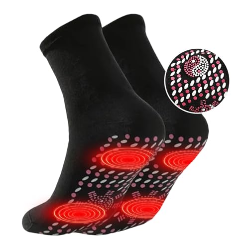 Calzini massaggianti traspiranti, caldi e accoglienti | Calzini massaggianti con generazione automatica di calore, calzini autoriscaldanti per alleviare i disturbi Qumiuu