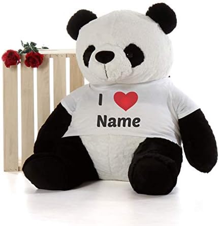 Giant Teddy Brand Premium Quality Super Soft Personalized Teddy Bear Gift Package (3 Foot Super Soft Panda)