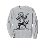 Rabid Bluegrass Fan Raccoon Banjo Player Retro トレーナー
