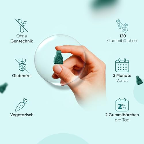 Biotin Gummibärchen - Vitamin B7 (D - Biotin) mit 5000 μg - 120 Gummies - Mit Vitamin C & E, Selen, Jod, A, B9, B6, B12, B5-2 Monate Vorrat - Natürlicher Beerengeschmack - WeightWorld
