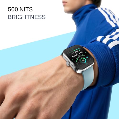 Image of boAt Wave Sigma 3 Curv Smartwatch with 2.01 inch (5.33 cm) Immersive Curved Display, Metallic Finish, Functional Crown, BT Calling, Sleep, Stress, Heart Rate & SpO2 Monitoring, SOS, IP68 (Cyan Blue)
