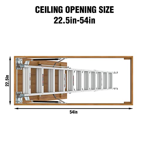 Wiilayok ALUMINUM ATTIC LADDER 22.5 X 54 Aluminum Attic Ladder thumb #2