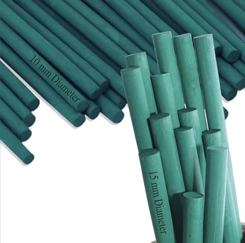 Image of BLOOMAX Hardwood Plant Support Sticks, Lengths- 3 ft, Pack of-22 pcs- with Free Twist Ties