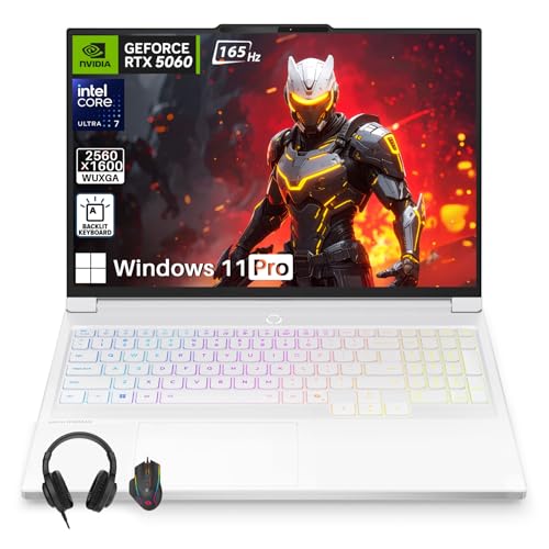Image of Lenovo Legion 7i Gaming Laptop, NVIDIA RTX 5060, 16 inch 2.5K 165Hz OLED Display, Intel Ultra 7 255HX(20 Cores), 64GB DDR5 5600MT /s, 4TB SSD, Wi-Fi 7, Backlit KB, Windows 11 Pro, Accessories