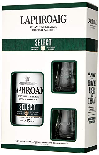 Laphroaig Select Islay Single Malt Scotch Whisky Gift Pack, 70 cl