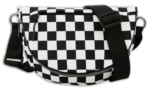 Checkered Crossbody Bags Women Bum Bag Cute Cross Body Sling Backpack Hobo Satchels Shoulder Sport Wallet Purses 2025