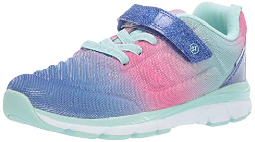 Stride Rite Baby-Girl's Made2Play Cora Machine Washable Athletic Sneaker, Purple/Pink, 7 M US Toddler