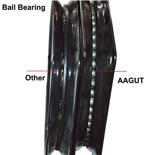 Aagut 7'' Heavy Duty Bar Stool Swivel Replacement, Square Swivel Mechanism For Recliner Chair Or Furniture, Ball Bearing Seat Swivel Base, Black #TOP3