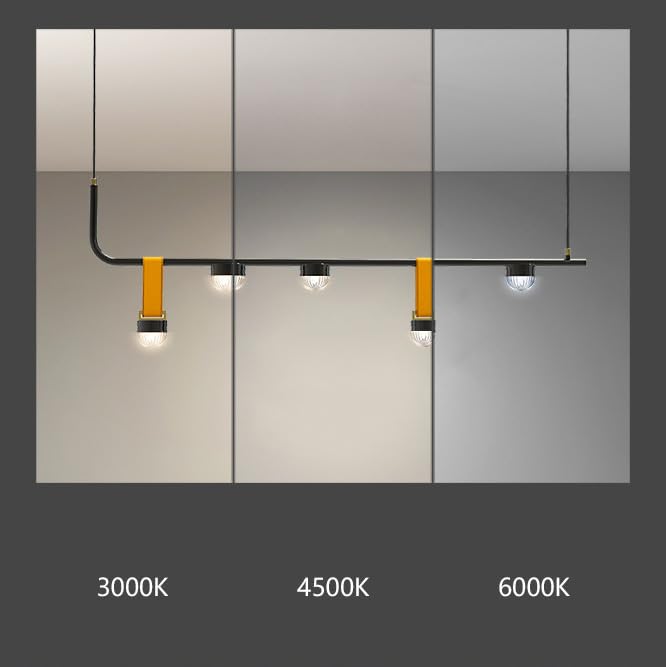 Plafonnier LED noir d'intensité variable résolvant le manque de lumière