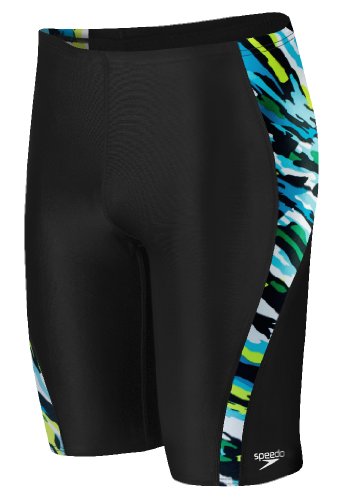 Speedo Big Boys' Team Camo Youth Jammer Swimsuit