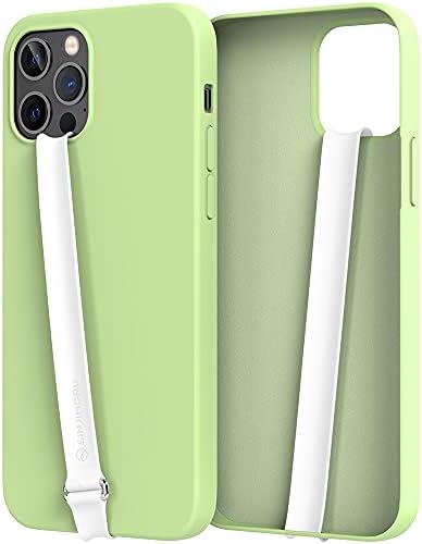 Sinjimoru Stretching Silicone Phone Strap as Cell Phone Grip Holder, Reusable Slim Cell Phone Holder for Hand with Clip for Galaxy & iPhone Case. Sinji Finger Strap Clip Black 210